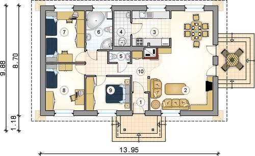 Rzut parteru POW. 0,0 m²
