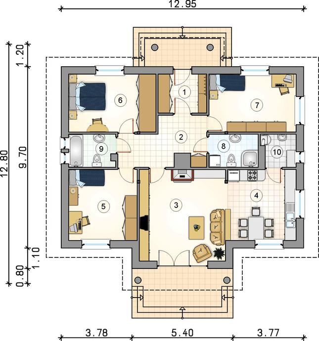 Rzut parteru POW. 0,0 m²