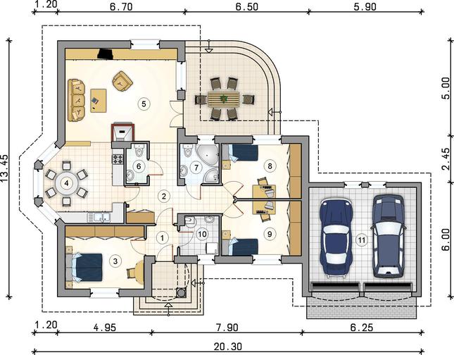 Rzut parteru POW. 0,0 m²