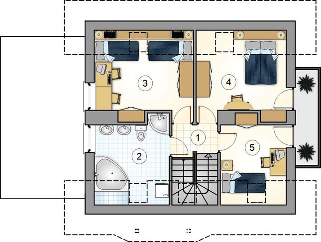 Rzut poddasza POW. 0,0 m²