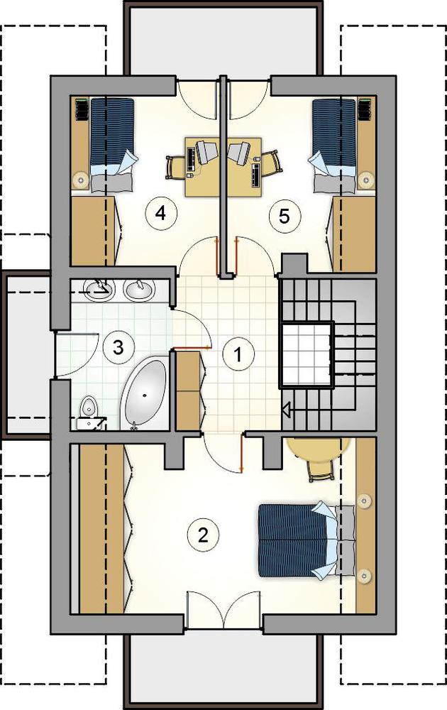 Rzut poddasza POW. 0,0 m²