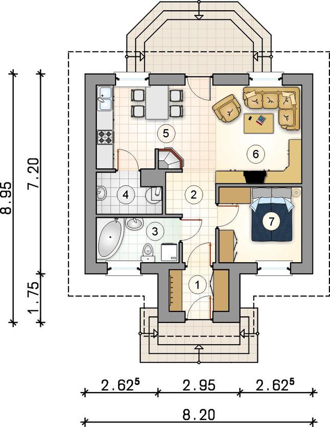 Rzut parteru POW. 0,0 m²