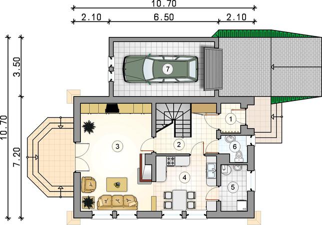 Rzut parteru POW. 0,0 m²