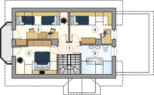 Rzut poddasza POW. 0,0 m²