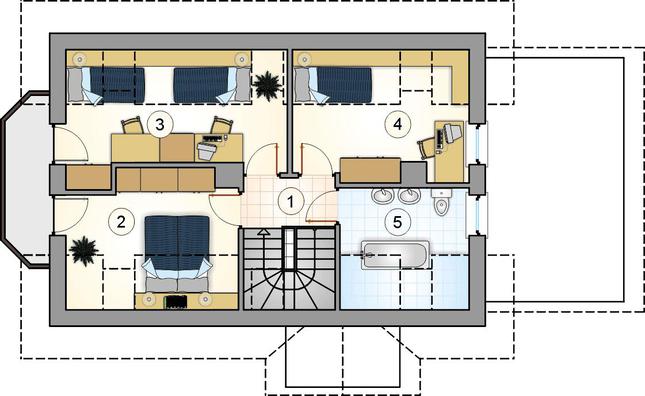Rzut poddasza POW. 0,0 m²