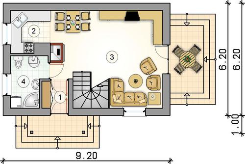 Rzut parteru POW. 0,0 m²
