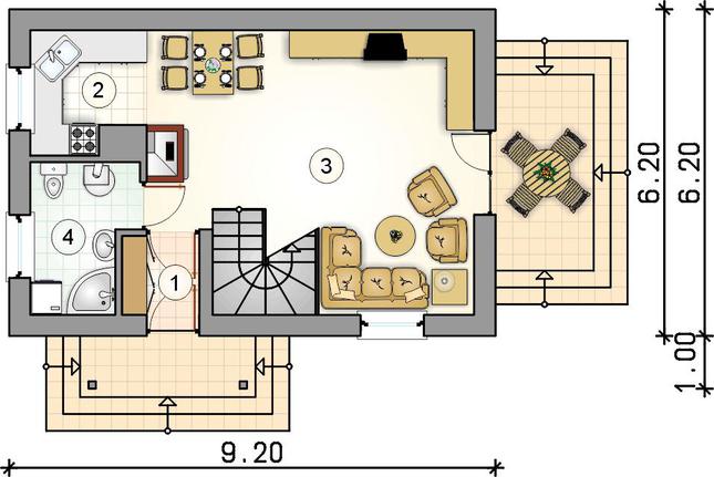 Rzut parteru POW. 0,0 m²
