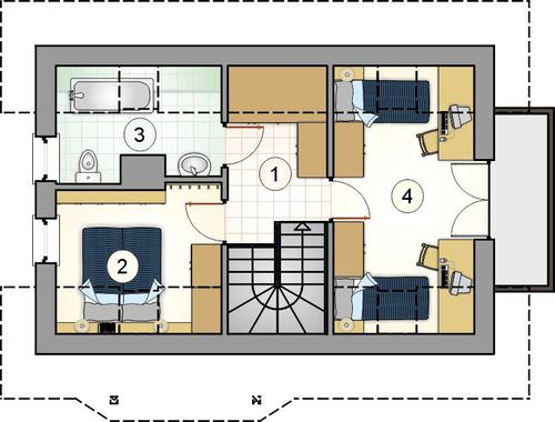 Rzut poddasza POW. 0,0 m²