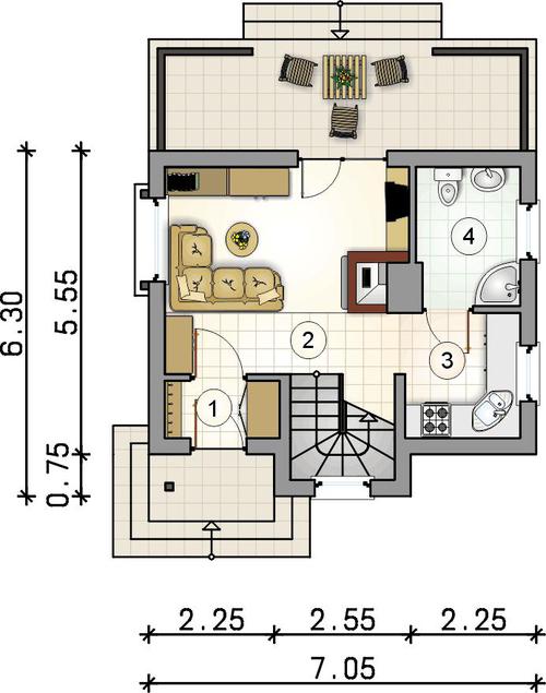 Rzut parteru POW. 0,0 m²