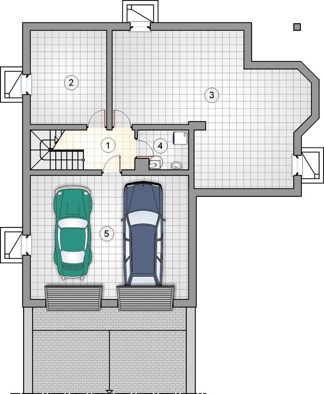 Rzut piwnicy POW. 0,0 m²