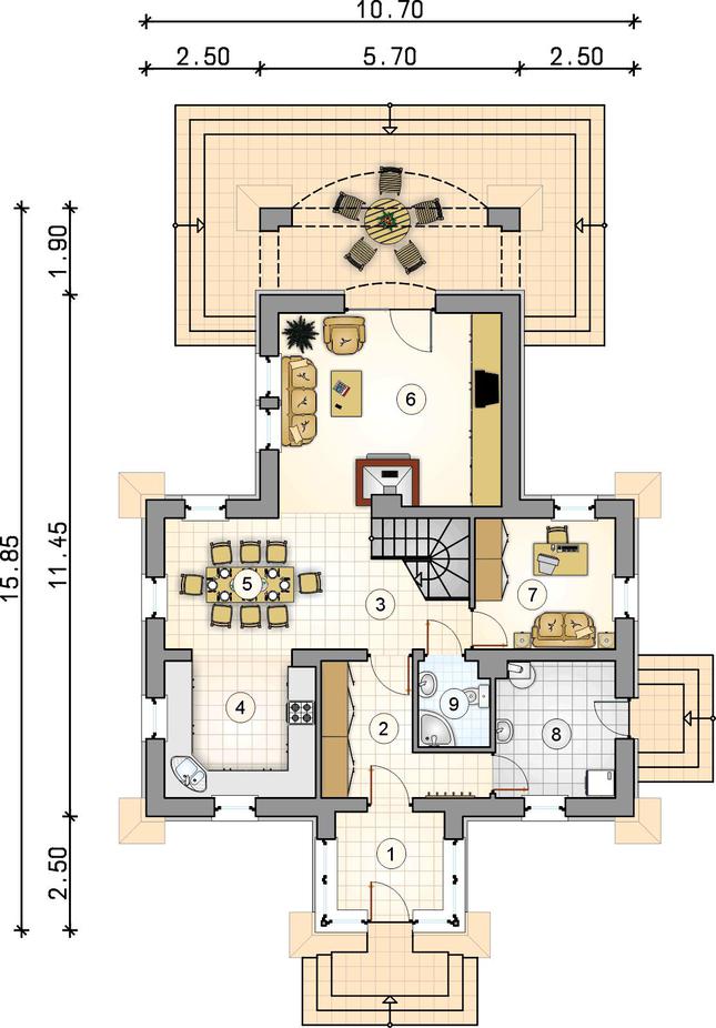 Rzut parteru POW. 0,0 m²