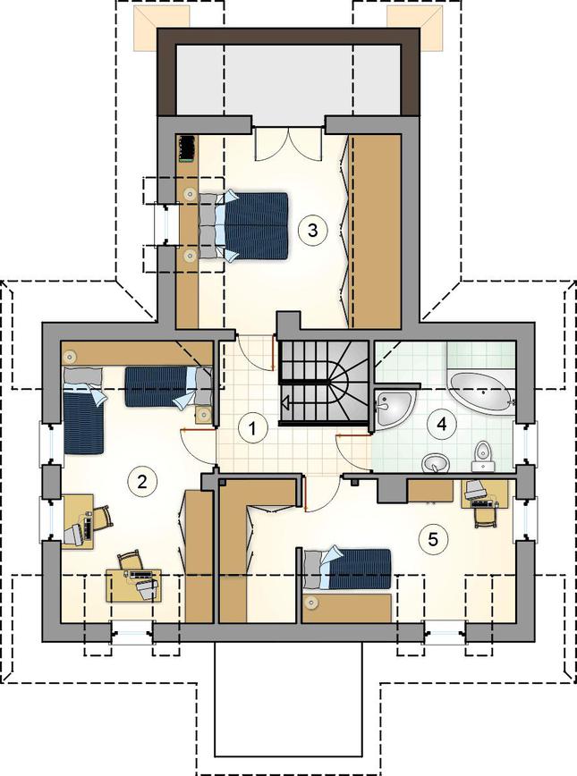 Rzut poddasza POW. 0,0 m²