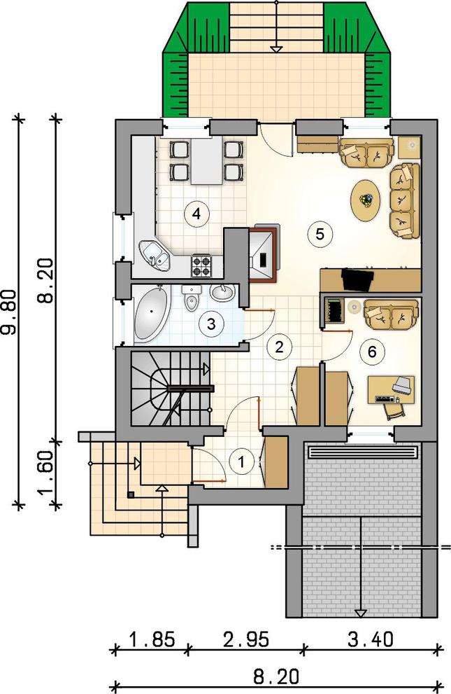 Rzut parteru POW. 0,0 m²