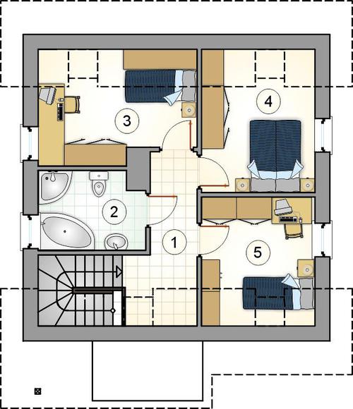 Rzut poddasza POW. 0,0 m²