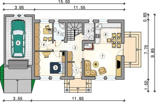 Rzut parteru POW. 0,0 m²