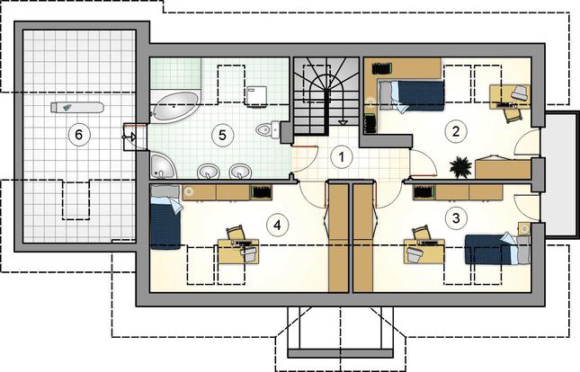Rzut poddasza POW. 0,0 m²