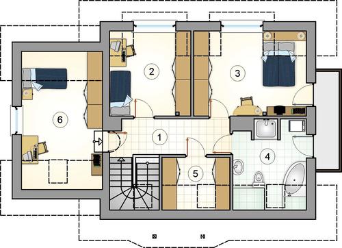 Rzut poddasza POW. 0,0 m²