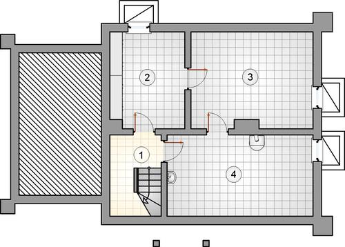 Rzut piwnicy POW. 0,0 m²