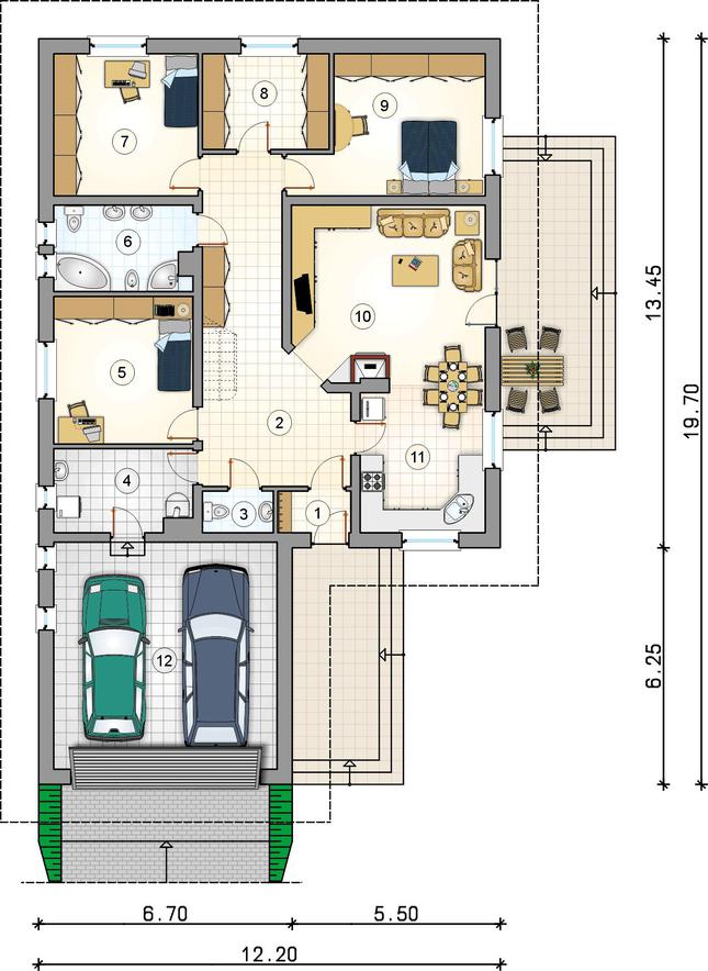 Rzut parteru POW. 0,0 m²