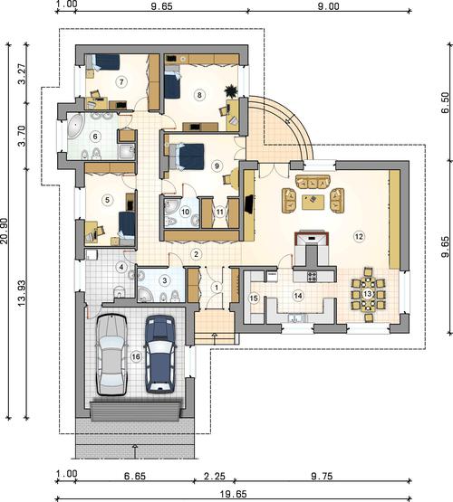 Rzut parteru POW. 0,0 m²