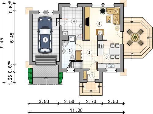 Rzut parteru POW. 0,0 m²