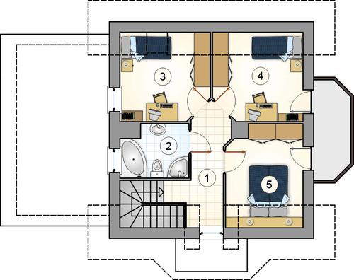 Rzut poddasza POW. 0,0 m²