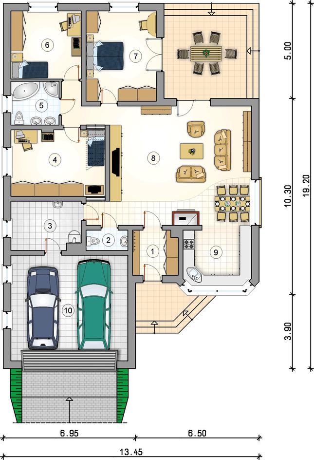 Rzut parteru POW. 0,0 m²