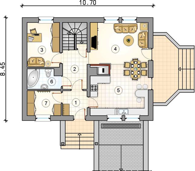 Rzut parteru POW. 0,0 m²