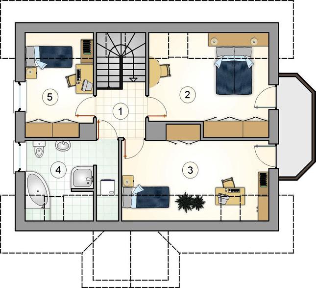 Rzut poddasza POW. 0,0 m²