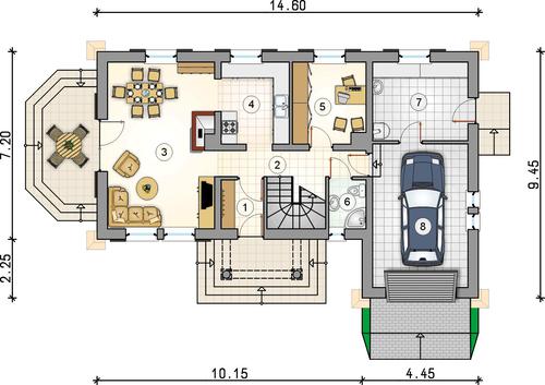 Rzut parteru POW. 0,0 m²