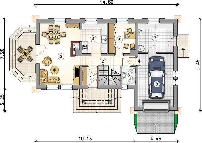 Rzut parteru POW. 0,0 m²