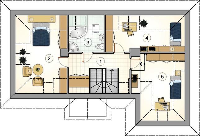 Rzut poddasza POW. 0,0 m²