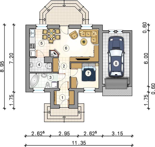 Rzut parteru POW. 0,0 m²