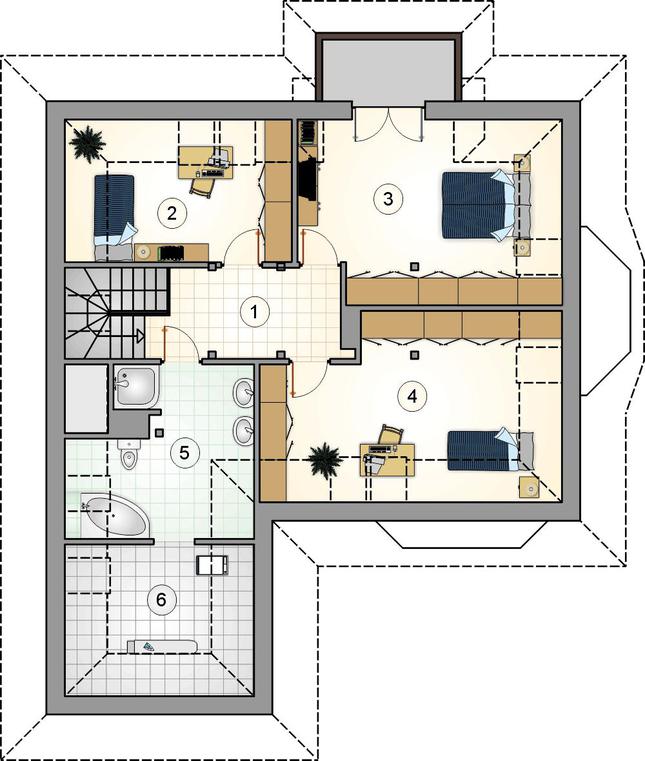 Rzut poddasza POW. 0,0 m²