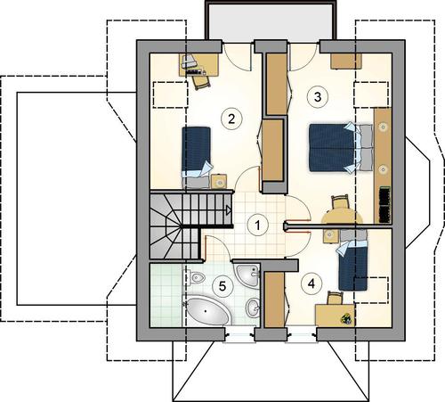 Rzut poddasza POW. 0,0 m²
