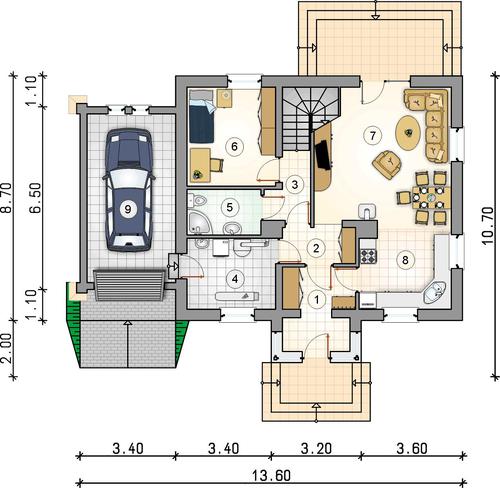 Rzut parteru POW. 0,0 m²