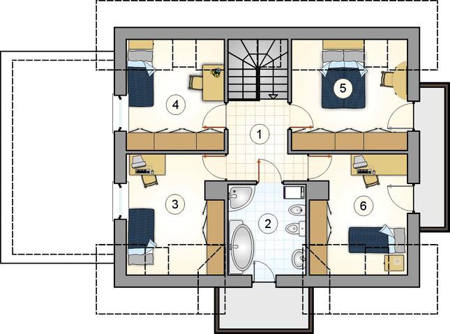 Rzut poddasza POW. 0,0 m²