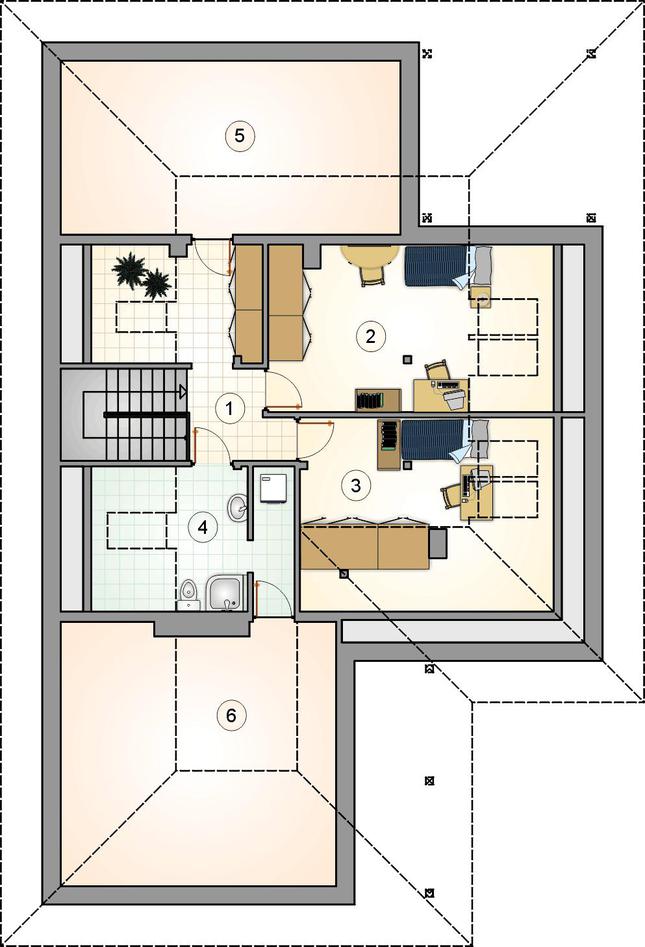 Rzut poddasza POW. 0,0 m²