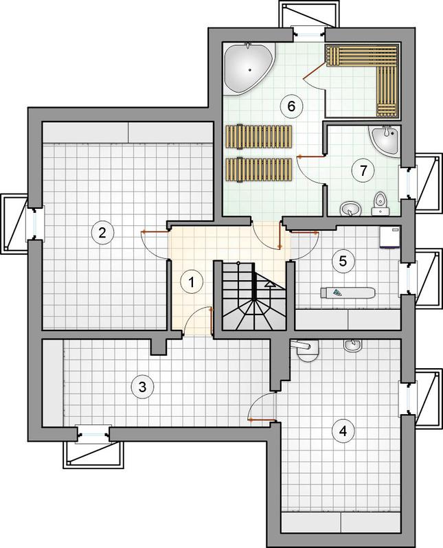 Rzut piwnicy POW. 0,0 m²