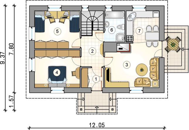 Rzut parteru POW. 0,0 m²