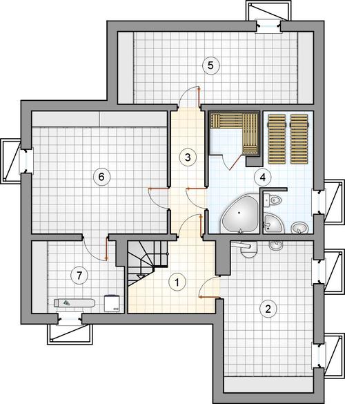 Rzut piwnicy POW. 0,0 m²