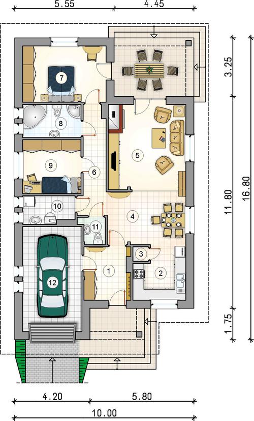 Rzut parteru POW. 0,0 m²