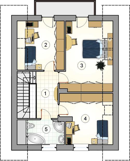 Rzut poddasza POW. 0,0 m²