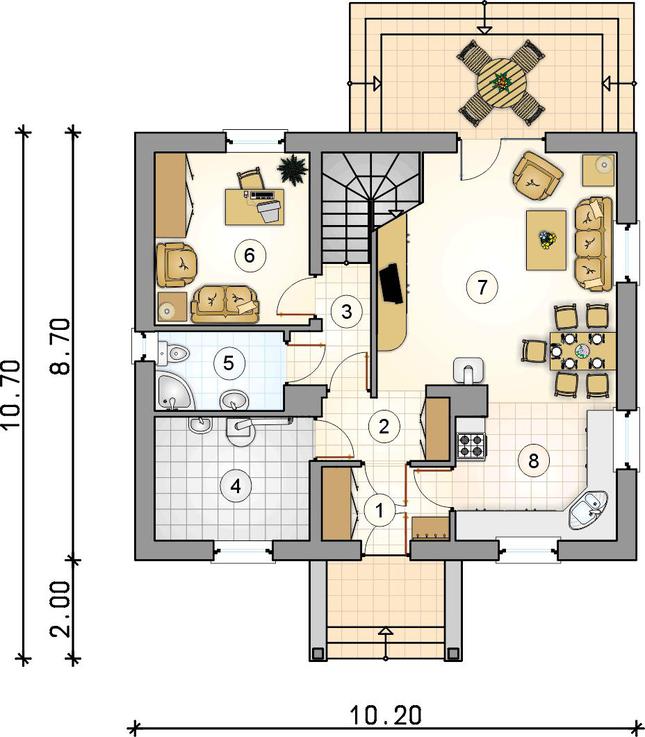 Rzut parteru POW. 0,0 m²