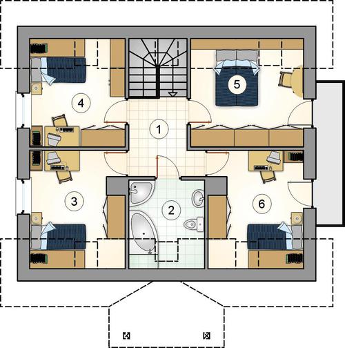 Rzut poddasza POW. 0,0 m²