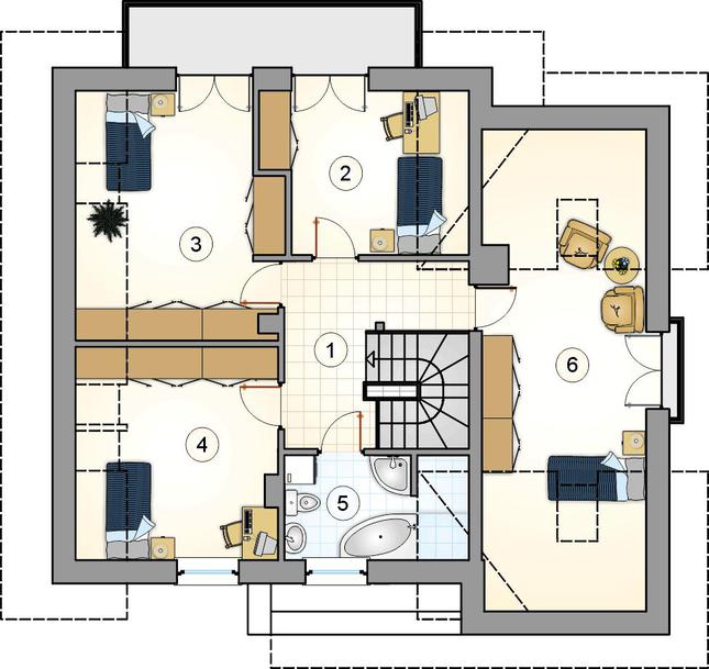 Rzut poddasza POW. 0,0 m²
