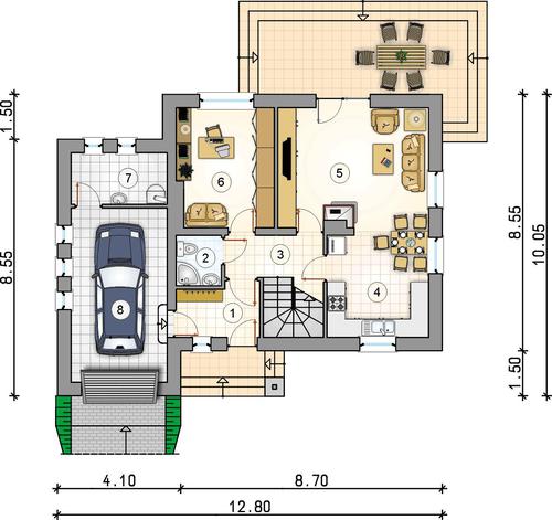 Rzut parteru POW. 0,0 m²