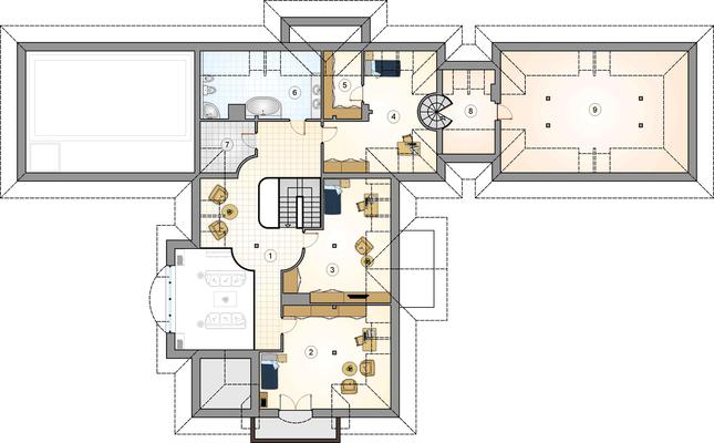 Rzut poddasza POW. 0,0 m²