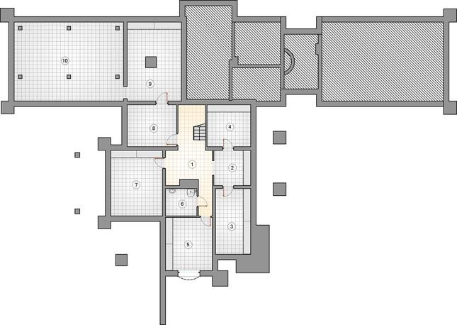 Rzut piwnicy POW. 0,0 m²