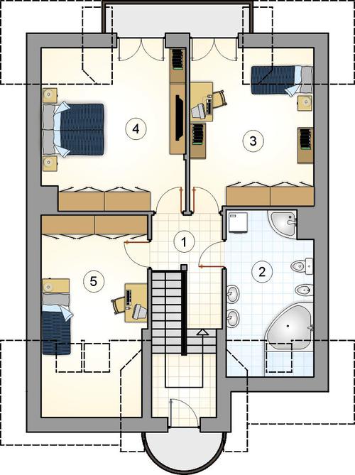 Rzut poddasza POW. 0,0 m²